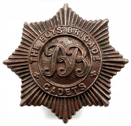The Boys Brigade cadets bronze cap badge 1918 -1924.