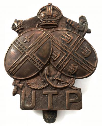WW2 Upper Thames Patrol home guard UTP cap badge