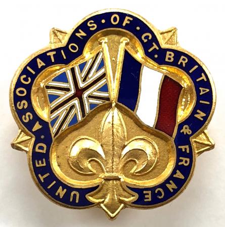 WW2 United Associations of Great Britain & France badge.