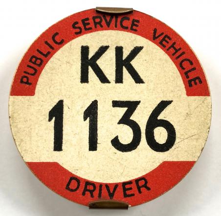 PSV Bus Driver South Eastern Public Service Vehicle licence badge