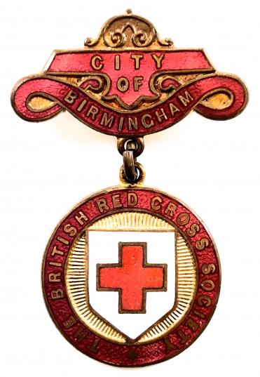British Red Cross Society City of Birmingham County badge