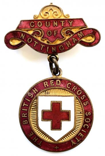 British Red Cross Society County of Nottingham badge