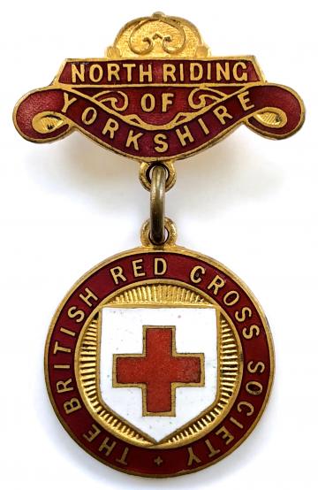 British Red Cross Society County of North Riding of Yorkshire badge