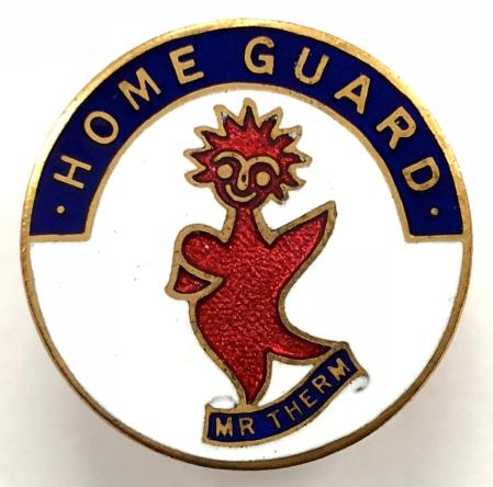 WW2 Home Guard Mr Therm Gas Industry defence force badge