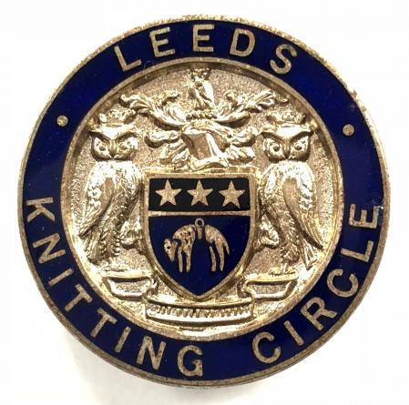 WW2 Leeds Knitting Circle voluntary war worker home front badge
