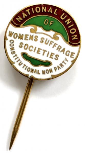 National Union of Womens Suffrage Societies NUWSS badge