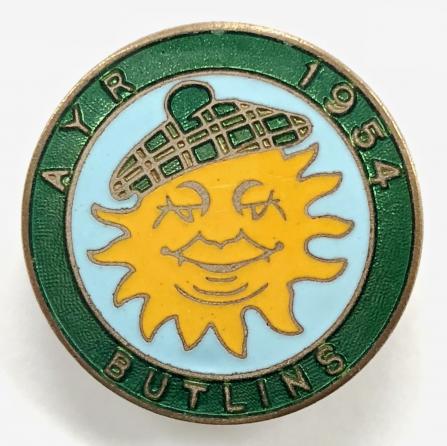 Butlins 1954 Ayr holiday camp badge