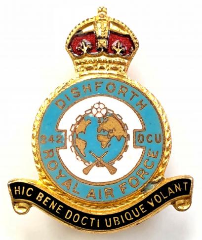 RAF No 242 OCU Dishforth Royal Air Force badge c1951-1952