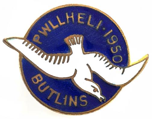 Butlins 1950 Pwllheli Holiday Camp seabird badge