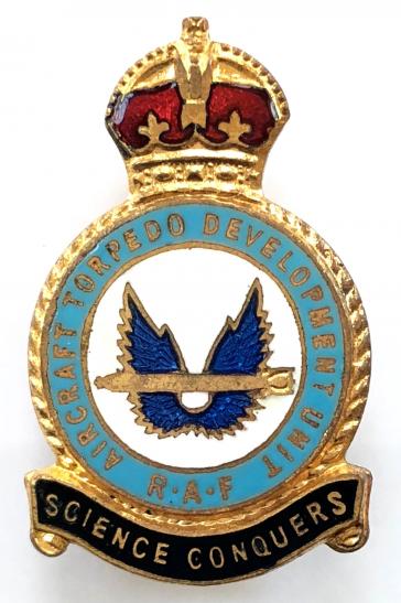 RAF Aircraft Torpedo Development Unit badge circa 1940s
