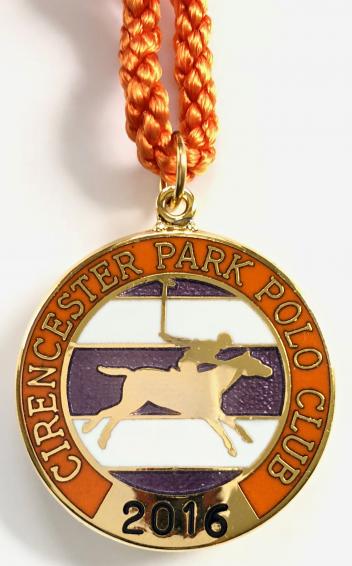2016 Cirencester Park Polo Club members badge.