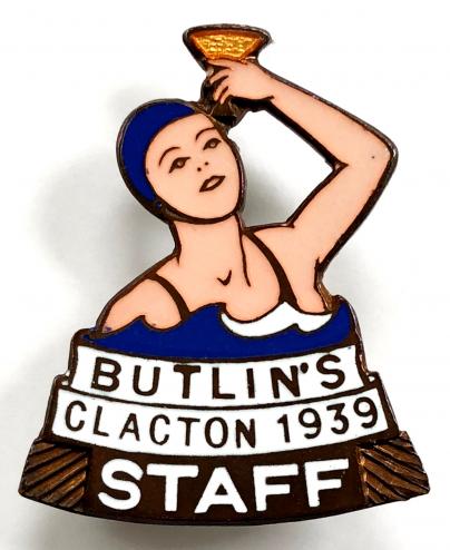 Butlins 1939 Clacton Holiday Camp Staff badge