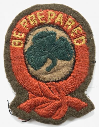 First Class Girl Guide circa 1917 Be Prepared felt cloth badge