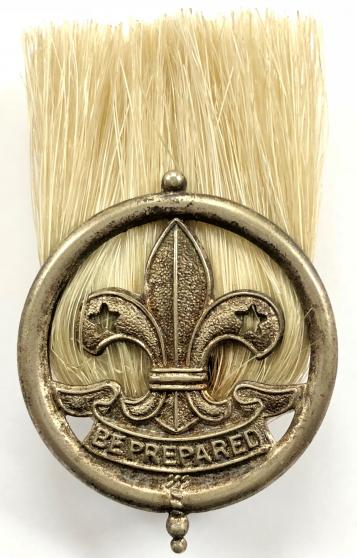 Boy Scouts District Scoutmaster officer EPNS hat badge plume