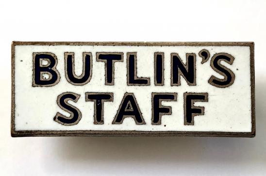 Butlins Holiday Camp Staff bar badge