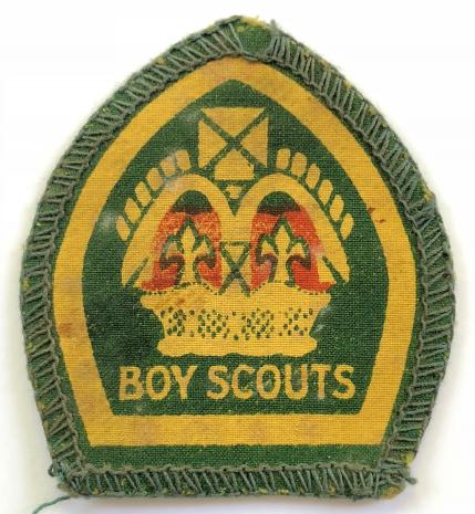 Boy Scouts Kings Scout printed cloth badge 1939-1945 wartime issue 