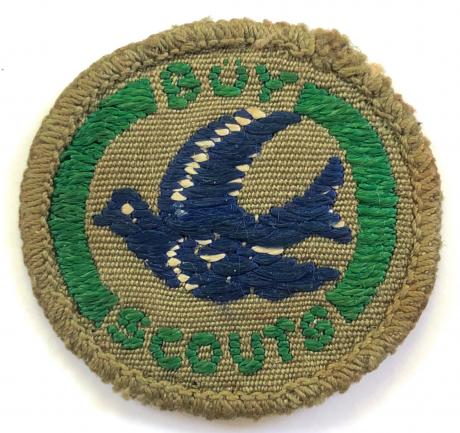 Boy Scouts Bird Warden proficiency circa 1930s khaki cloth badge
