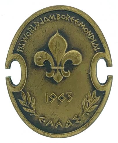Boy Scouts 11th World Scout Jamboree Greece 1963 participants badge