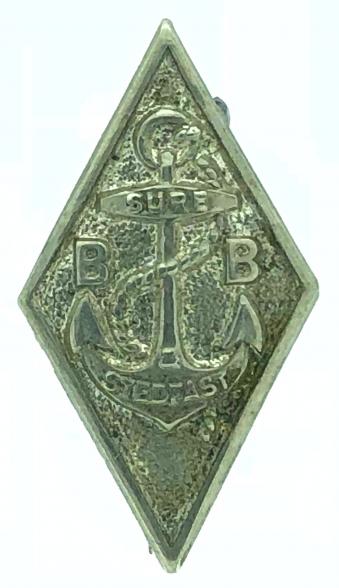 Boys Brigade one year efficiency service diamond badge 1904-1926