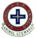 WW2 National ARP Animals Steward officers badge for working horses