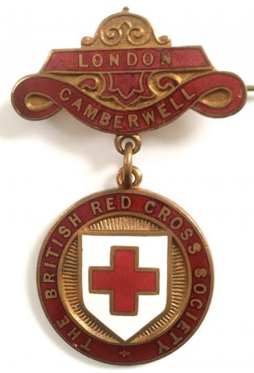 WW1 British Red Cross Society London Camberwell County badge.
