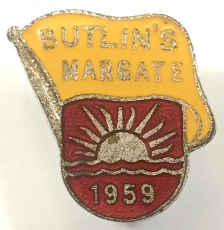 Butlins 1959 Margate Holiday Camp badge.
