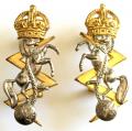 1947 - 1952 REME matching officers collar badges by J.R.Gaunt. 