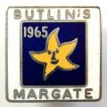 Butlins 1965 Margate Holiday Camp badge.