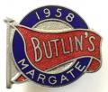 Butlins 1958 Margate Holiday Camp badge.