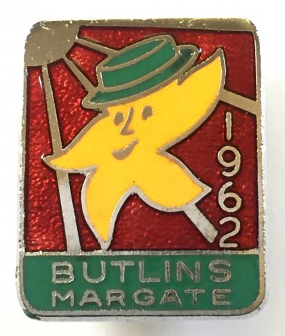 Butlins 1962 Margate holiday camp starfish badge