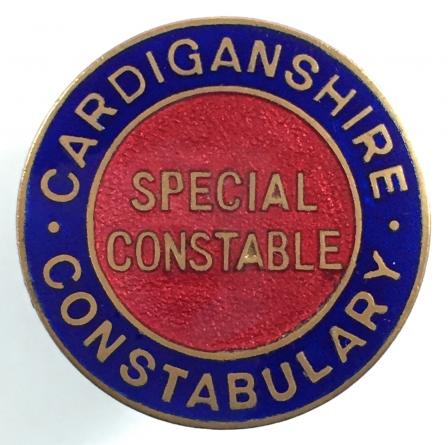 WW1 Cardiganshire Constabulary special police constable badge