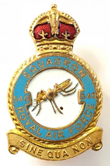RAF No 540 photo reconnaissance squadron Royal Air Force badge. 