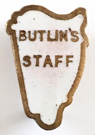 Butlins Mosney Holiday Camp Irish Harp numbered Staff badge
