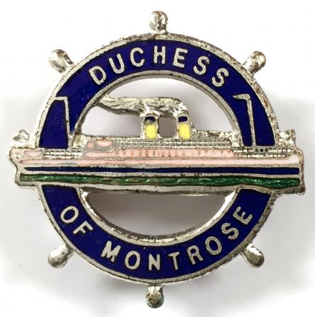 Duchess of Montrose Caledonian Steam Packet Co ships wheel badge.
