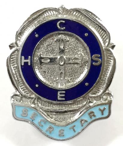 Confederation of Health Service Employees COHSE union Secretary badge