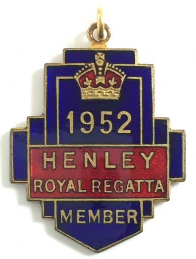 1952 Henley Royal Regatta stewards enclosure badge