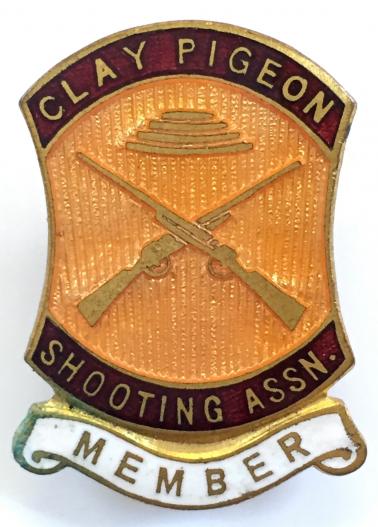 Clay Pigeon Shooting Association c.1940 CPSA membership badge.