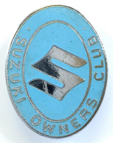 Suzuki Owners Club motorcycle enthusiast bikers badge.