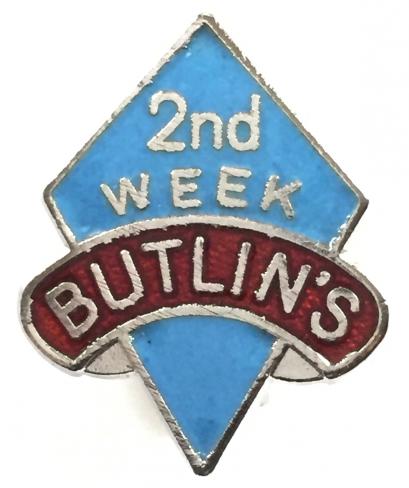 Butlins 2nd Week Holiday Camp kite badge.