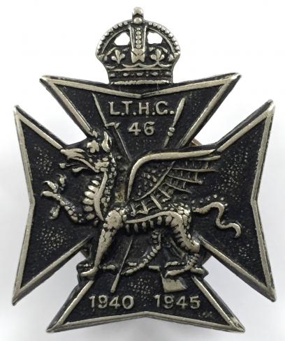 1940-1945 London Transport Home Guard Battalion 46 railway badge.
