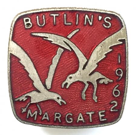 Butlins 1962 Margate Holiday Camp seagull badge.