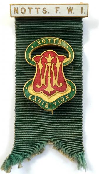 Nottingham Federation WI handicrafts exhibition badge