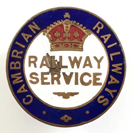 WW1 Cambrian Railways war service badge