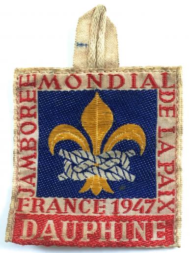 6th World Scout Jamboree France 1947  participants badge Dauphine