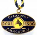 2001 Uttoxeter horse racing club badge