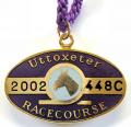 2002 Uttoxeter horse racing club badge