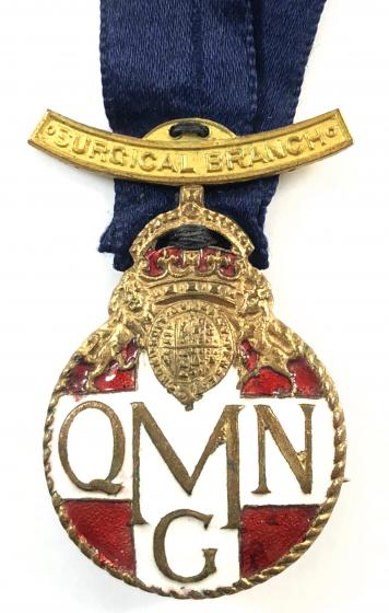 WW1 Queen Marys Needlework Guild surgical branch QMNG badge.