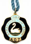 1989 Stratford horse racing club badge