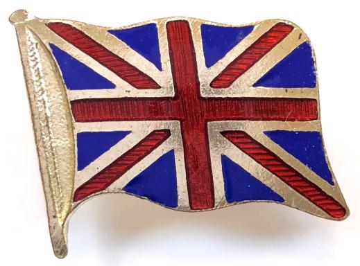 England  Union Jack & St George Flag Circles Pin Badge 