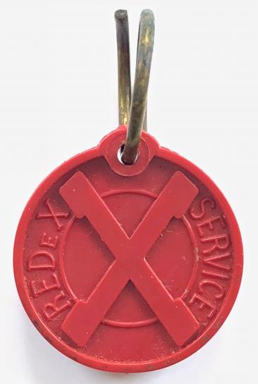 Redex Service petrol fuel additive advertising key ring badge